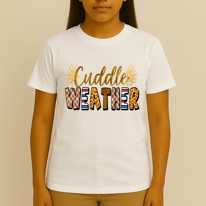Cuddle Weather Cute Fall Pattern T-Shirt