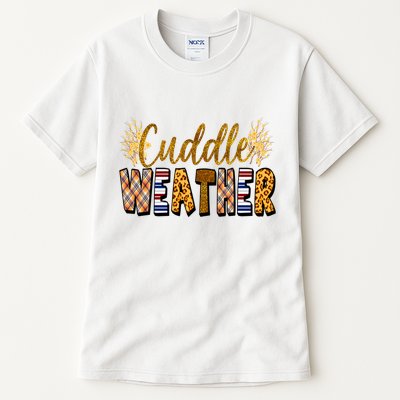 Cuddle Weather Cute Fall Pattern Tall T-Shirt