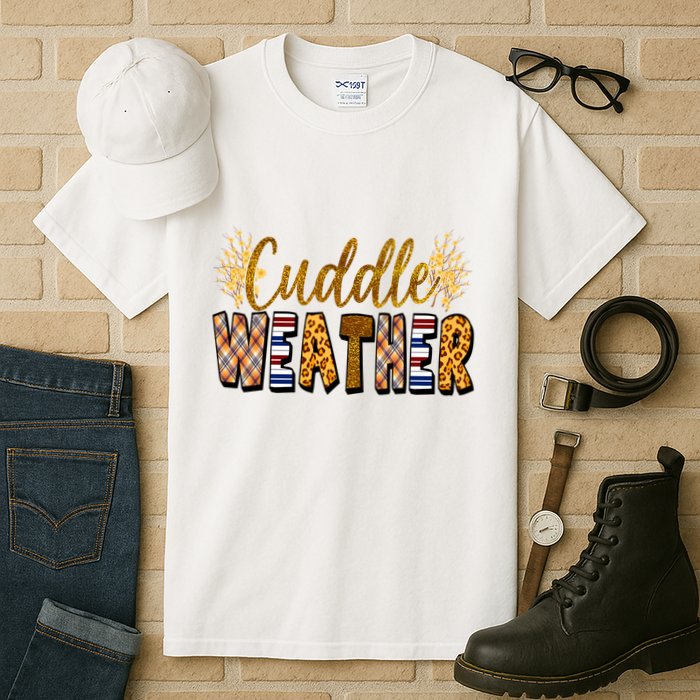 Cuddle Weather Cute Fall Pattern Tall T-Shirt