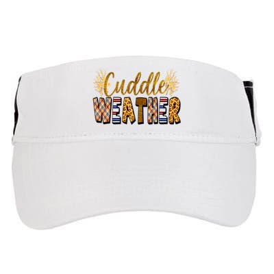 Cuddle Weather Cute Fall Pattern Adult Drive Performance Visor