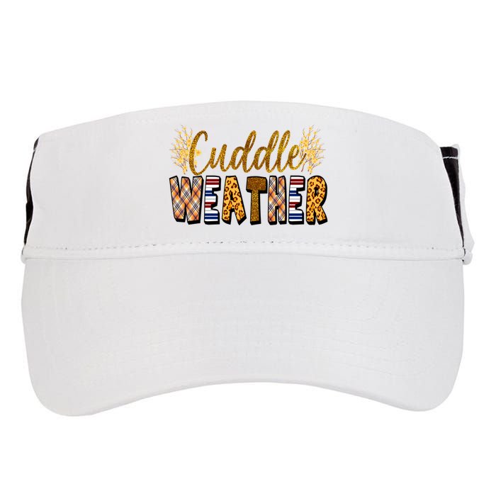 Cuddle Weather Cute Fall Pattern Adult Drive Performance Visor