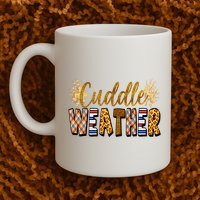 Cuddle Weather Cute Fall Pattern Mug