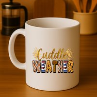 Cuddle Weather Cute Fall Pattern Mug