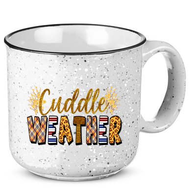 Cuddle Weather Cute Fall Pattern 15oz Campfire Ceramic Mug