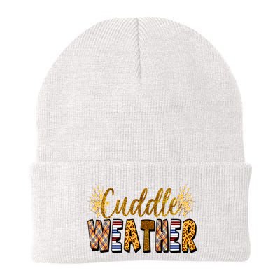 Cuddle Weather Cute Fall Pattern Beanie