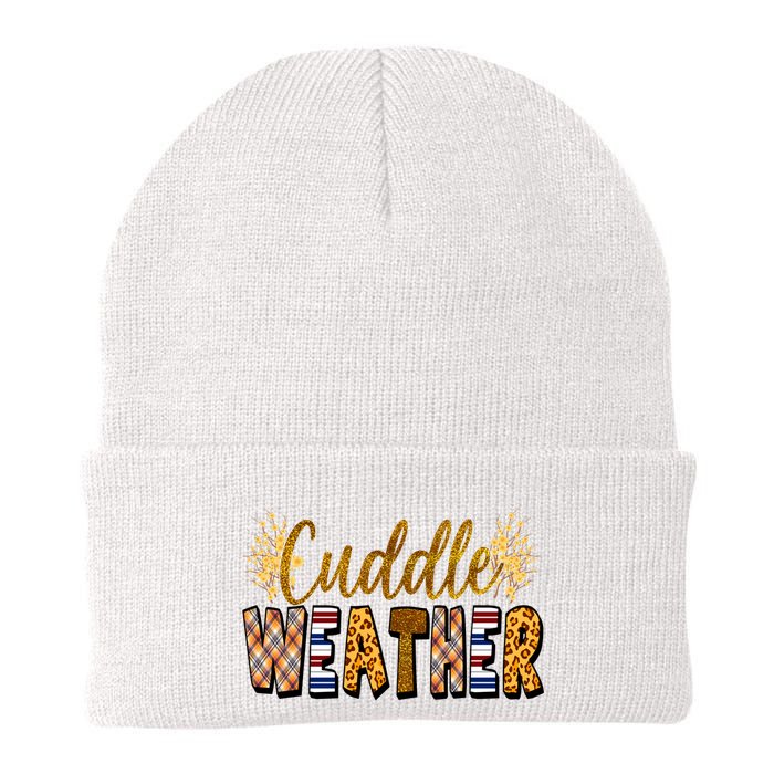 Cuddle Weather Cute Fall Pattern Beanie