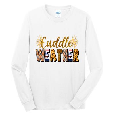 Cuddle Weather Cute Fall Pattern Tall Long Sleeve T-Shirt