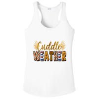 Cuddle Weather Cute Fall Pattern Ladies PosiCharge Competitor Racerback Tank