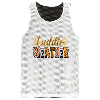 Cuddle Weather Cute Fall Pattern Mesh Reversible Basketball Jersey Tank
