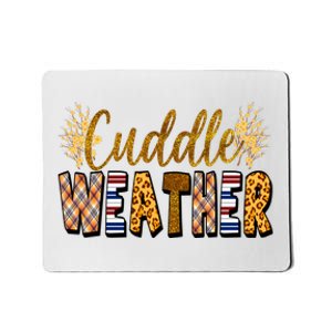 Cuddle Weather Cute Fall Pattern Mousepad