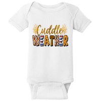Cuddle Weather Cute Fall Pattern Baby Bodysuit