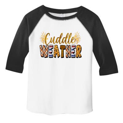 Cuddle Weather Cute Fall Pattern Toddler Fine Jersey T-Shirt