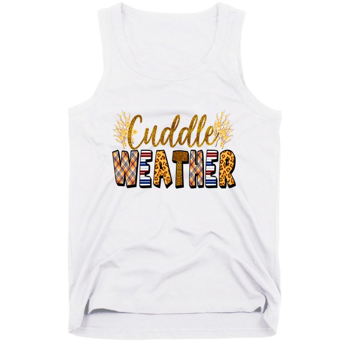 Cuddle Weather Cute Fall Pattern Tank Top