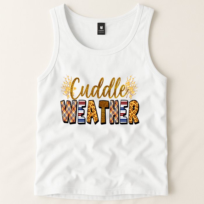 Cuddle Weather Cute Fall Pattern Tank Top