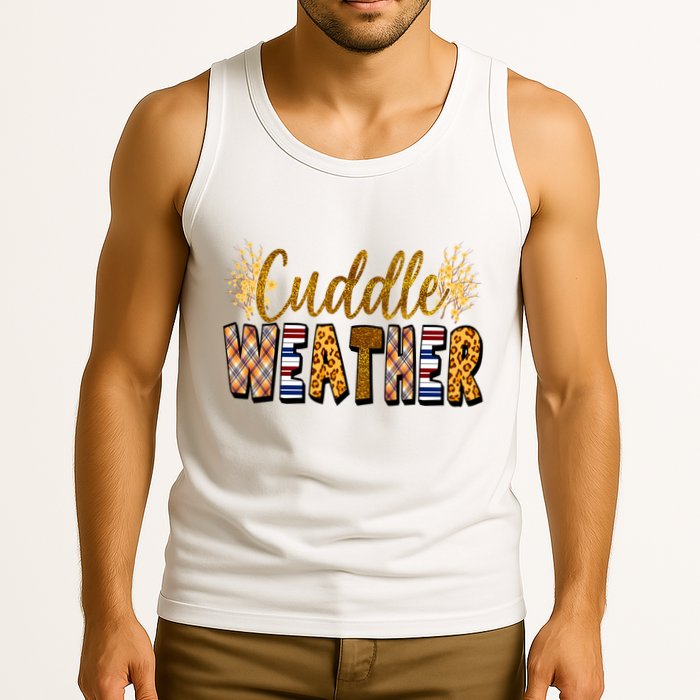 Cuddle Weather Cute Fall Pattern Tank Top