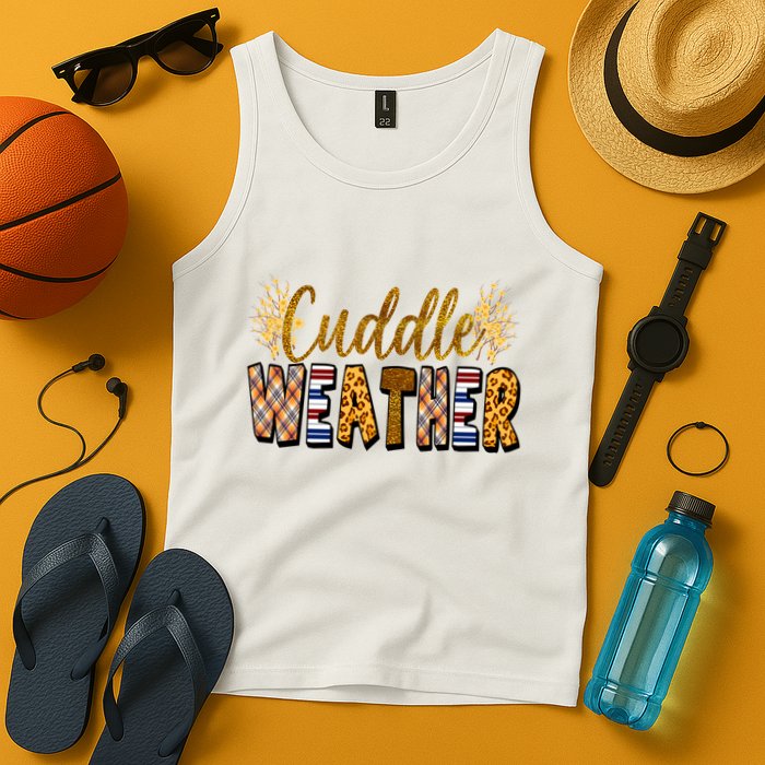 Cuddle Weather Cute Fall Pattern Tank Top