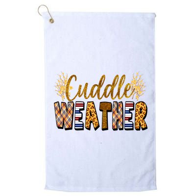 Cuddle Weather Cute Fall Pattern Golf Towel