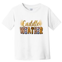 Cuddle Weather Cute Fall Pattern Toddler T-Shirt
