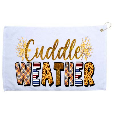 Cuddle Weather Cute Fall Pattern Grommeted Golf Towel