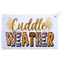 Cuddle Weather Cute Fall Pattern Grommeted Golf Towel