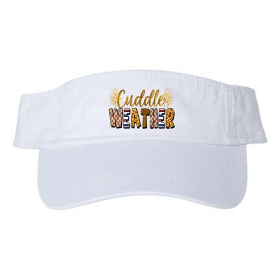 Cuddle Weather Cute Fall Pattern Visor