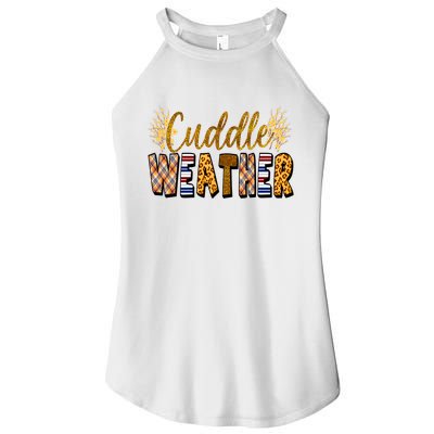 Cuddle Weather Cute Fall Pattern Women's Perfect Tri Rocker Tank