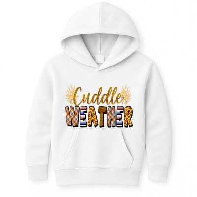 Cuddle Weather Cute Fall Pattern Kids Hoodie