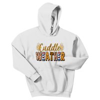 Cuddle Weather Cute Fall Pattern Kids Hoodie