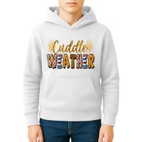 Cuddle Weather Cute Fall Pattern Kids Hoodie