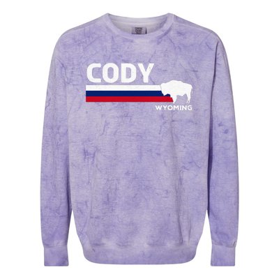 Cody Wyoming Colorblast Crewneck Sweatshirt