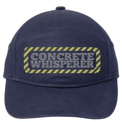 Concrete Whisperer Concrete Finisher 7-Panel Snapback Hat