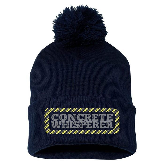 Concrete Whisperer Concrete Finisher Pom Pom 12in Knit Beanie