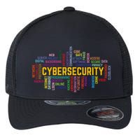 Cybersecurity Word Cloud Cyber Security Gift Cybersecurity Flexfit Unipanel Trucker Cap