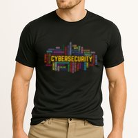 Cybersecurity Word Cloud Cyber Security Gift Cybersecurity Cooling Performance Crew T-Shirt