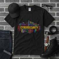 Cybersecurity Word Cloud Cyber Security Gift Cybersecurity Tall T-Shirt