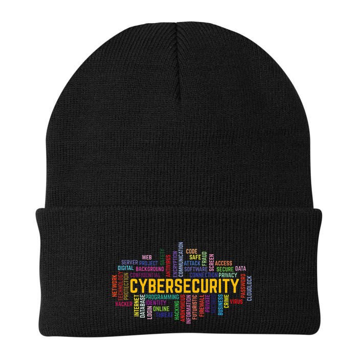 Cybersecurity Word Cloud Cyber Security Gift Cybersecurity Beanie
