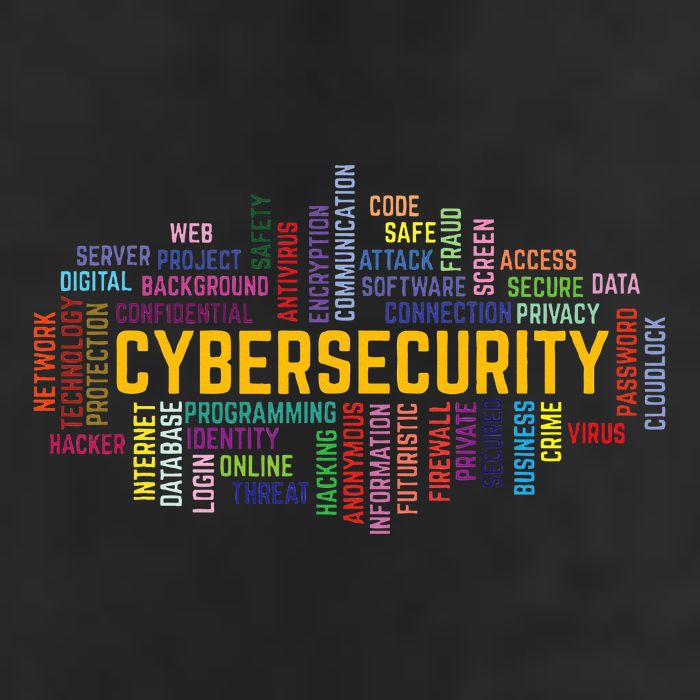 Cybersecurity Word Cloud Cyber Security Gift Cybersecurity 25L Jumbo Tote
