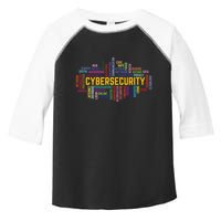 Cybersecurity Word Cloud Cyber Security Gift Cybersecurity Toddler Fine Jersey T-Shirt