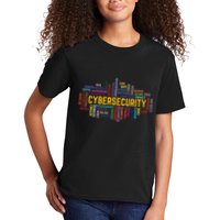 Cybersecurity Word Cloud Cyber Security Gift Cybersecurity Kids T-Shirt