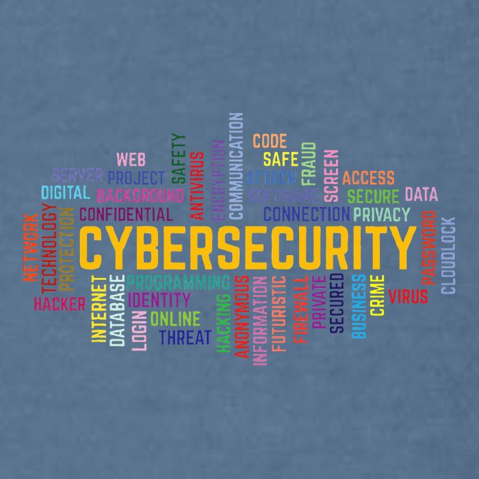 Cybersecurity Word Cloud Cyber Security Gift Cybersecurity Garment-Dyed Sweatshirt