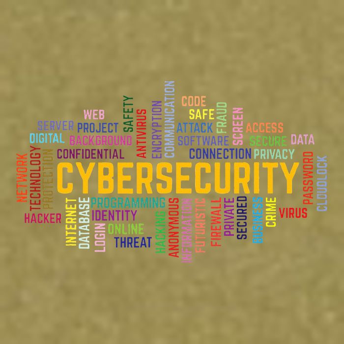 Cybersecurity Word Cloud Cyber Security Gift Cybersecurity Garment-Dyed Women's Muscle Tee