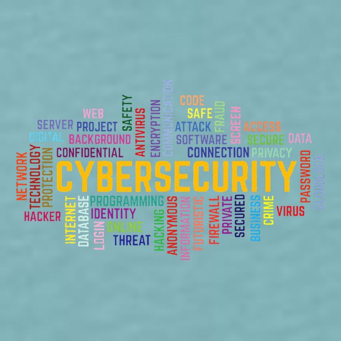 Cybersecurity Word Cloud Cyber Security Gift Cybersecurity Sueded Cloud Jersey T-Shirt