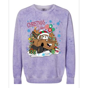 Christmas Wishes Cars Christmas Cars Tow Mater Colorblast Crewneck Sweatshirt