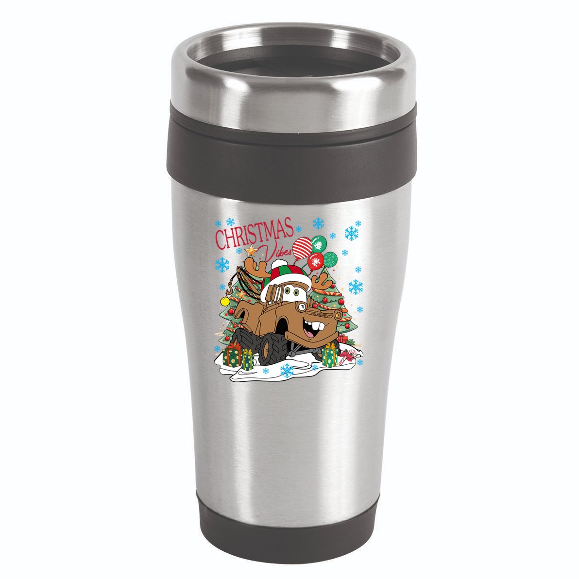 Christmas Wishes Cars Christmas Cars Tow Mater 16oz Travel Tumbler