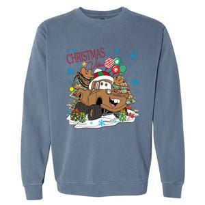 Christmas Wishes Cars Christmas Cars Tow Mater Garment-Dyed Sweatshirt