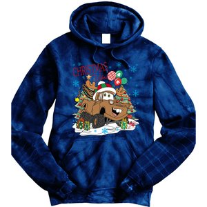 Christmas Wishes Cars Christmas Cars Tow Mater Tie Dye Hoodie