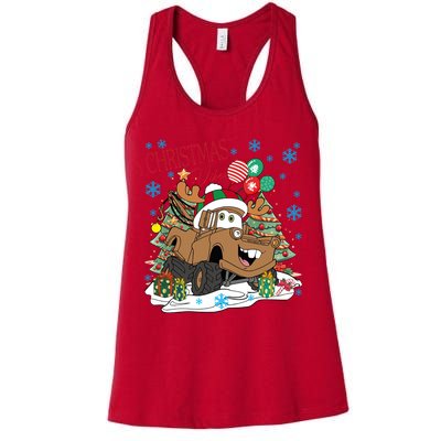 Christmas Wishes Cars Christmas Cars Tow Mater Womens Tank Top