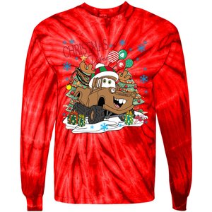 Christmas Wishes Cars Christmas Cars Tow Mater Tie-Dye Long Sleeve Shirt