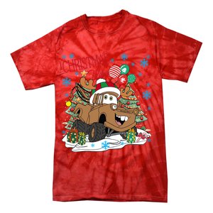 Christmas Wishes Cars Christmas Cars Tow Mater Tie-Dye T-Shirt