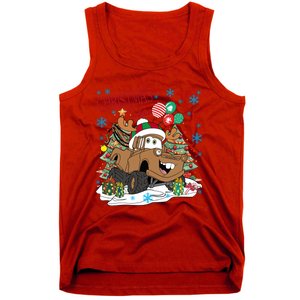 Christmas Wishes Cars Christmas Cars Tow Mater Tank Top